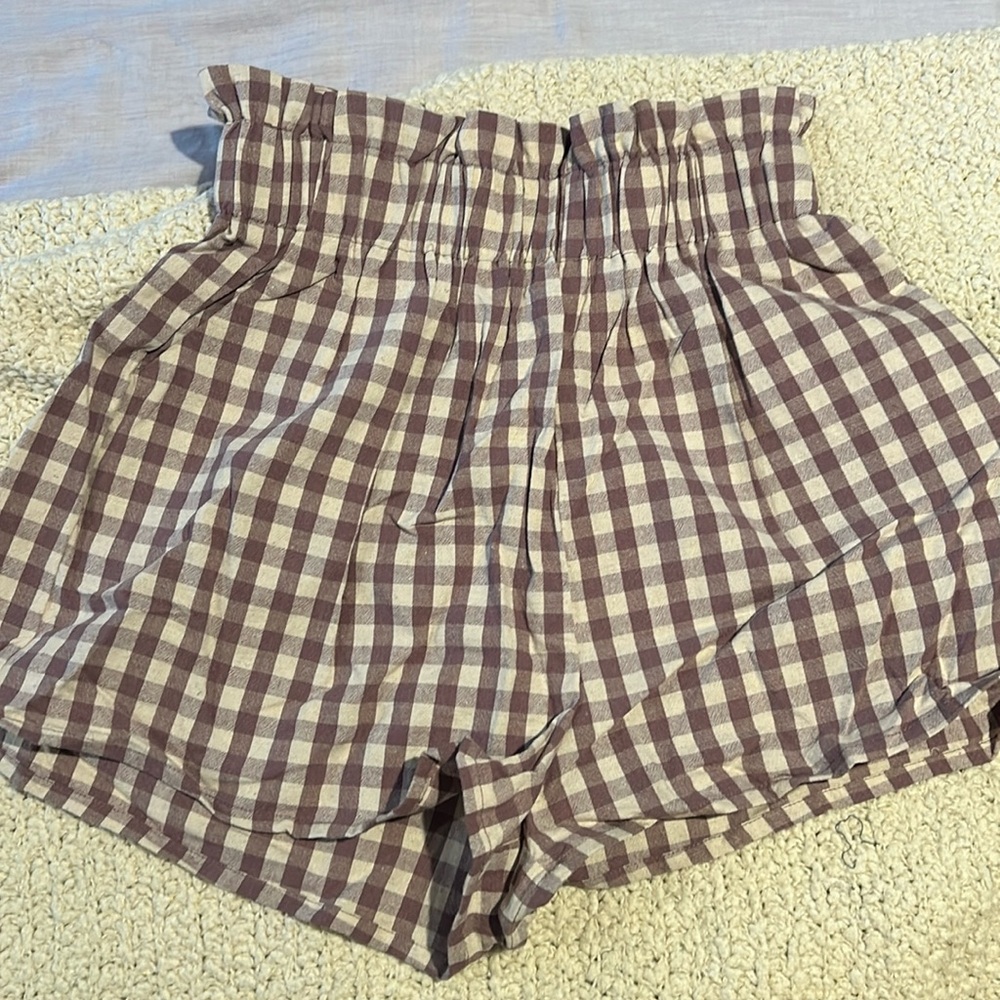 Anthropologie Gingham Shorts